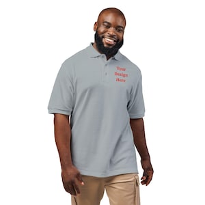 Polo Shirt for Men Custom Logo Embroidered Unisex Professional Team Uniforms & Gifts