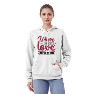 Custom 'Where There is Love' Hoodie - Unisex Fleece Pullover