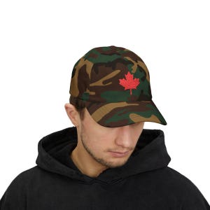 Maple Leaf Forever Unisex Hat - Canadian Pride Hat, Outdoor Adventure Top, Maple Leaf Hat  Classic Dad Cap