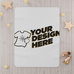 Personalized Blanket for Girls – Custom Baby Name Blanket, Cute Soft Birthday Gift for Daughter, Personalized Baby Shower Present
