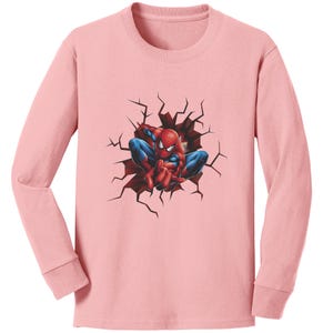 Matching Spider-Man Family Shirts: Long Sleeve Cotton Tees