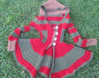 The Freddy Coat ooak horror krueger creepy cute *ready to ship* nightmare elm st