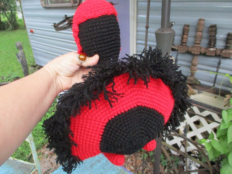 Black Tom Turkey Gothic Horror Crochet Thanksgiving Creepy Etsy