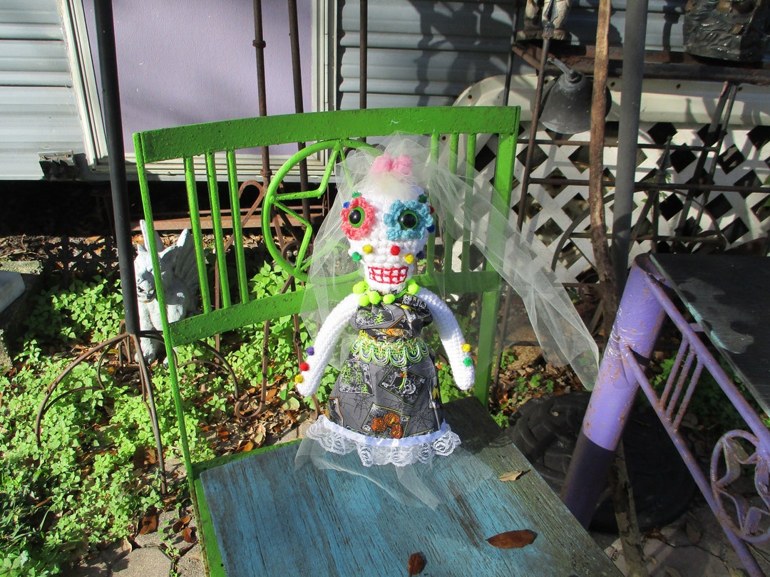 Isabelita Skeleton Doll Crochet Day of the Dead Horror Los Muertos