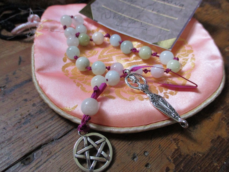Goddess Prayer Beads Witches Ladder Pagan Chant Beads Etsy