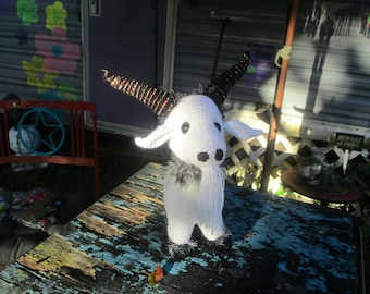 Billy Goat Gruff  crochet doll ooak *ready to ship* fairy tales