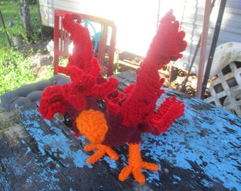 Red Phoenix mythical fantasy bird fawkes inspired