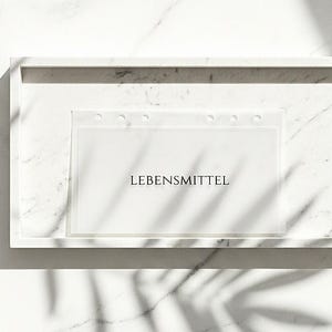 Transparente Umschläge für Budget Binder A6 A5 A7 | Personalisiertes Dashboard Cash Stuffing | Transparente Geldumschläge