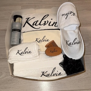 Personalized bath set for men image 3