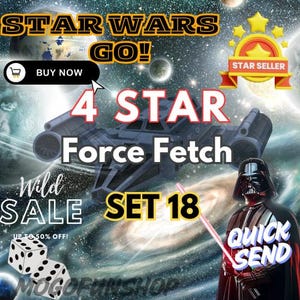 Mogo 4-sterren - Star Wars-sticker | Force Fetch| 1 stuk| Set 18| Snel verzenden