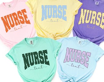 Comfort Colors Personalized Nurse Shirt, RN Nurse, Nursing School Shirt, Future Nurse Graduation Gift,  Nurse Sweatshirt