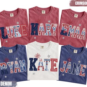 Personalized Patriotic Name Shirt, Custom USA Name Tee, Fourth of July Shirt, American Flag Shirt, Memorial Day Gift Tee