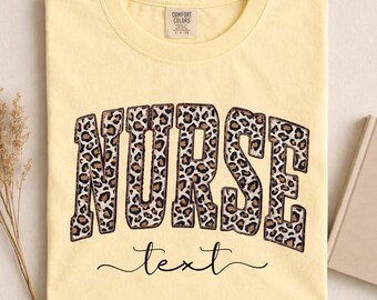 Comfort Colors Personalized Nurse Shirt, Faux Patchwork  RN Nurse, Nursing School Shirt, Future Nurse Graduation Gift,  Nurse Sweatshirt