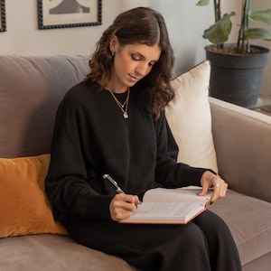 Writing down her thoughts
