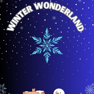 Winter Wonderland Digital Coloring Book for Kids (Ages 3-12) - Instant PDF Download with Christmas, Snowman & Holiday Fun Coloring Pages