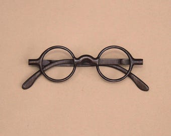 Literati | Circle of Shadow – Handmade Black Walnut Prescription Eyewear – Lightweight Wooden Round Glasses – Artisan Gift– Free Engraving