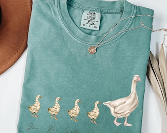 Custom Mama Goose Shirt, Mom Shirt With Names, Personalized Mama T-shirt, Custom Mama Shirt, Mother's Day Shirt Mama With Children Names Tee