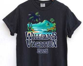 ユースファミリーバケーションシャツ、カスタムビーチ2026シャツ、ファミリーお揃いシャツ、サマーキャンプグループシャツ、カスタムクルーズシャツ、トラベルシャツ