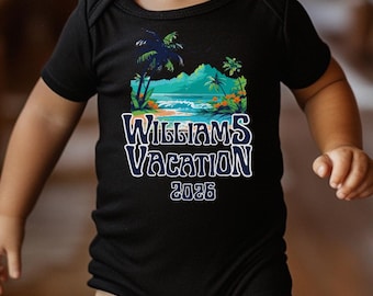 Body para bebé para vacaciones familiares, camiseta personalizada para la playa 2026, camisetas a juego para la familia, camisetas para grupos de campamento de verano, camiseta personalizada para crucero, camiseta de viaje