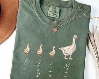 Custom Mama Goose Shirt, Mom Shirt With Names, Personalized Mama T-shirt, Custom Mama Shirt, Mother's Day Shirt Mama With Children Names Tee