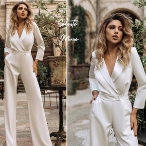 thumbnail image 2 of Generic V Neck Jumpsuits For Women Dressy Wedding Guest Plus Size Sleeveless Slip Cutout Romper Wide Leg Long Pants Rompers Elegant 2 of 14