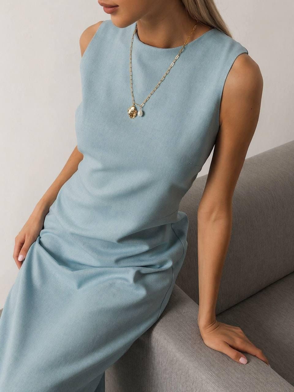 Linen Midi Dress