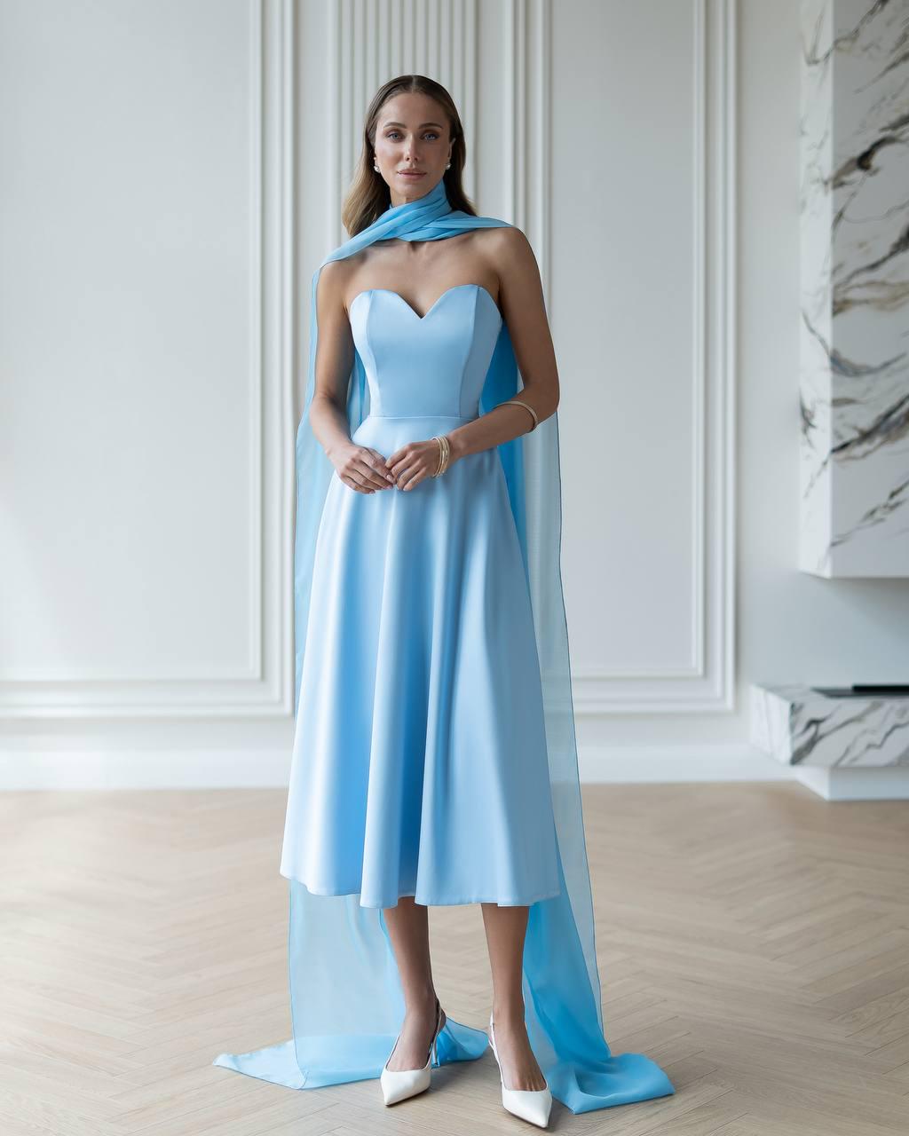 princess polly baby blue dress Blue Silver Bridesmaid Dresses main image 0