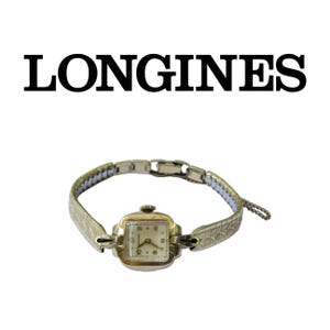 Vintage 1940s Longines Ladies Watch: 10k Gold Filled Mechanical Wristwatch Runs and Keeps Time