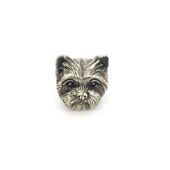 YORKSHIRE DOG STERLiNG CHARM Vintage Sterling Silv