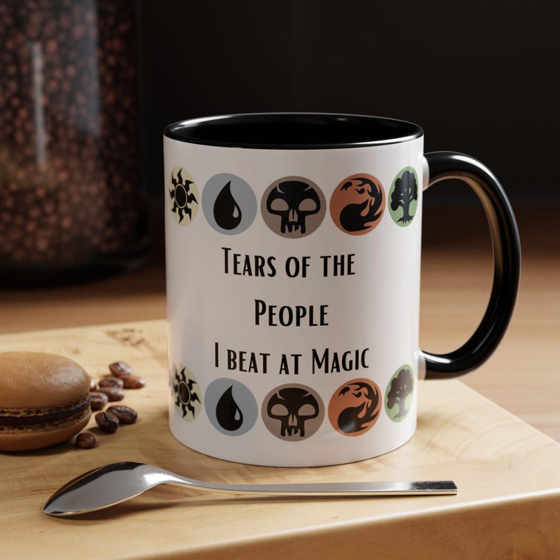 Magic The Gathering Tears of the People I Beat at Magic Coffee Mug - TCG Gift for Gamers MTG Fans Dungeons and Dragons Birthday, Holidays bild 1