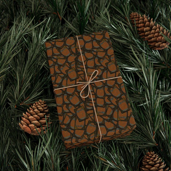 Magic: The Gathering Inspired Wrapping Paper – Mana Card Back Gift Wrap for MTG Fans, Geeky Gamer Christmas or Birthday Packaging