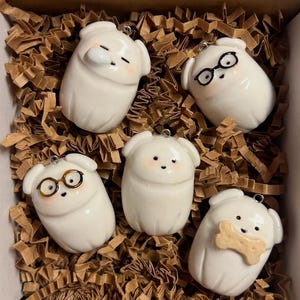 Dog Keychain - Aesthetic - Clay Charm - Accessory