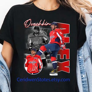 T-shirt souple unisexe Alex Ovechkin, hockey, ln, merchandising NYR, gardien de but, cadeau pour elle, cadeau pour lui, cadeau pour les fans de la nhl, joueur de la nhl