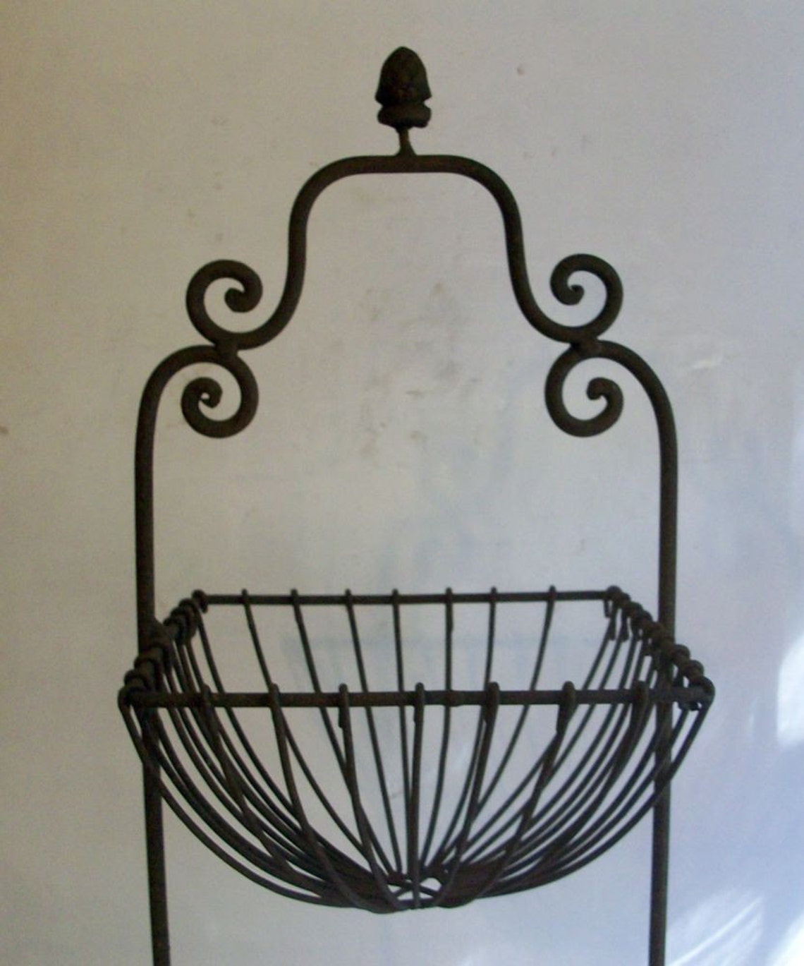 Wrought Iron Basket Tree Stand 