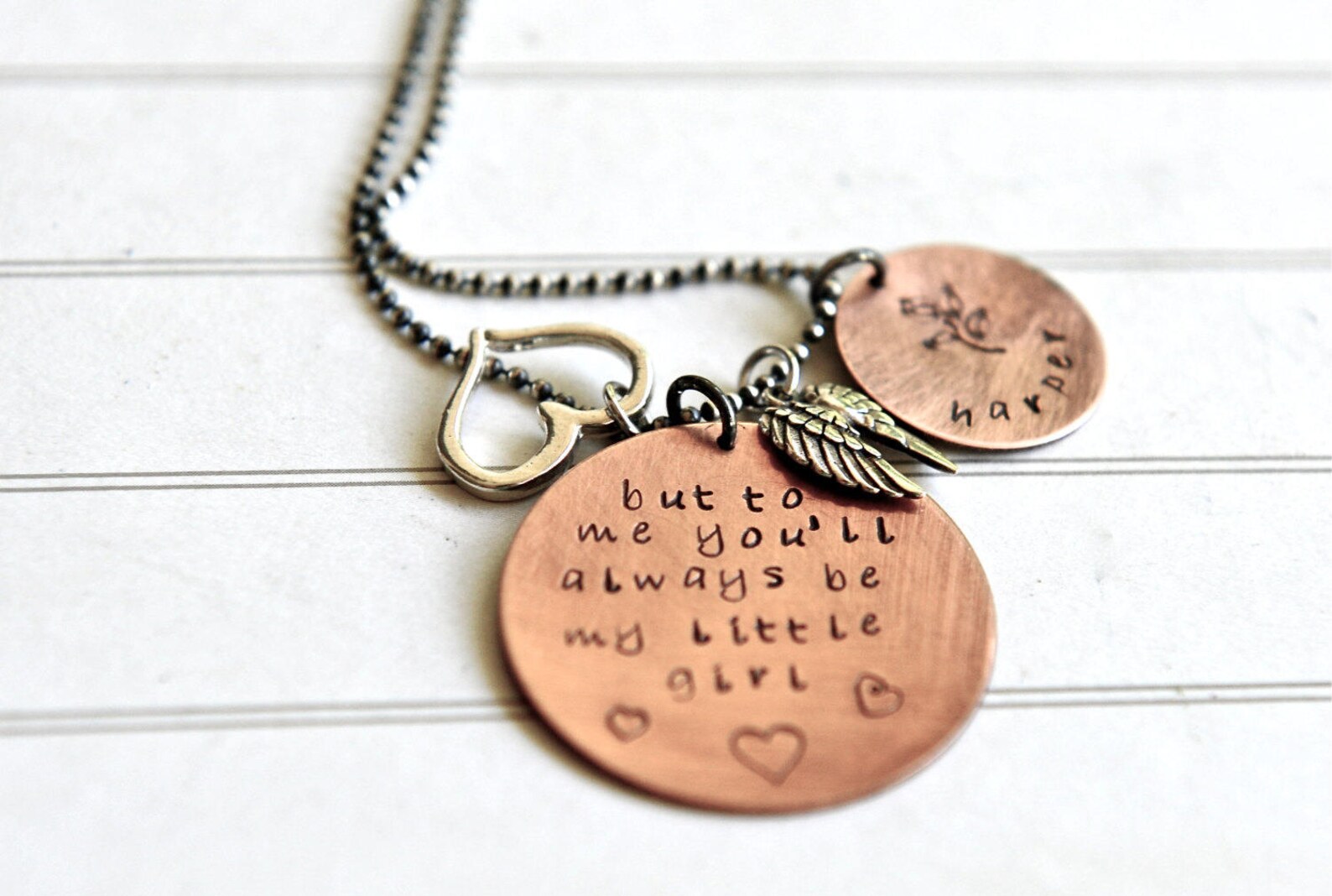 Moeder dochter Citaat Moeders Dag ketting Hand Gestempeld Moeder dochter Citaat Moeders Dag ketting Hand Gestempeld