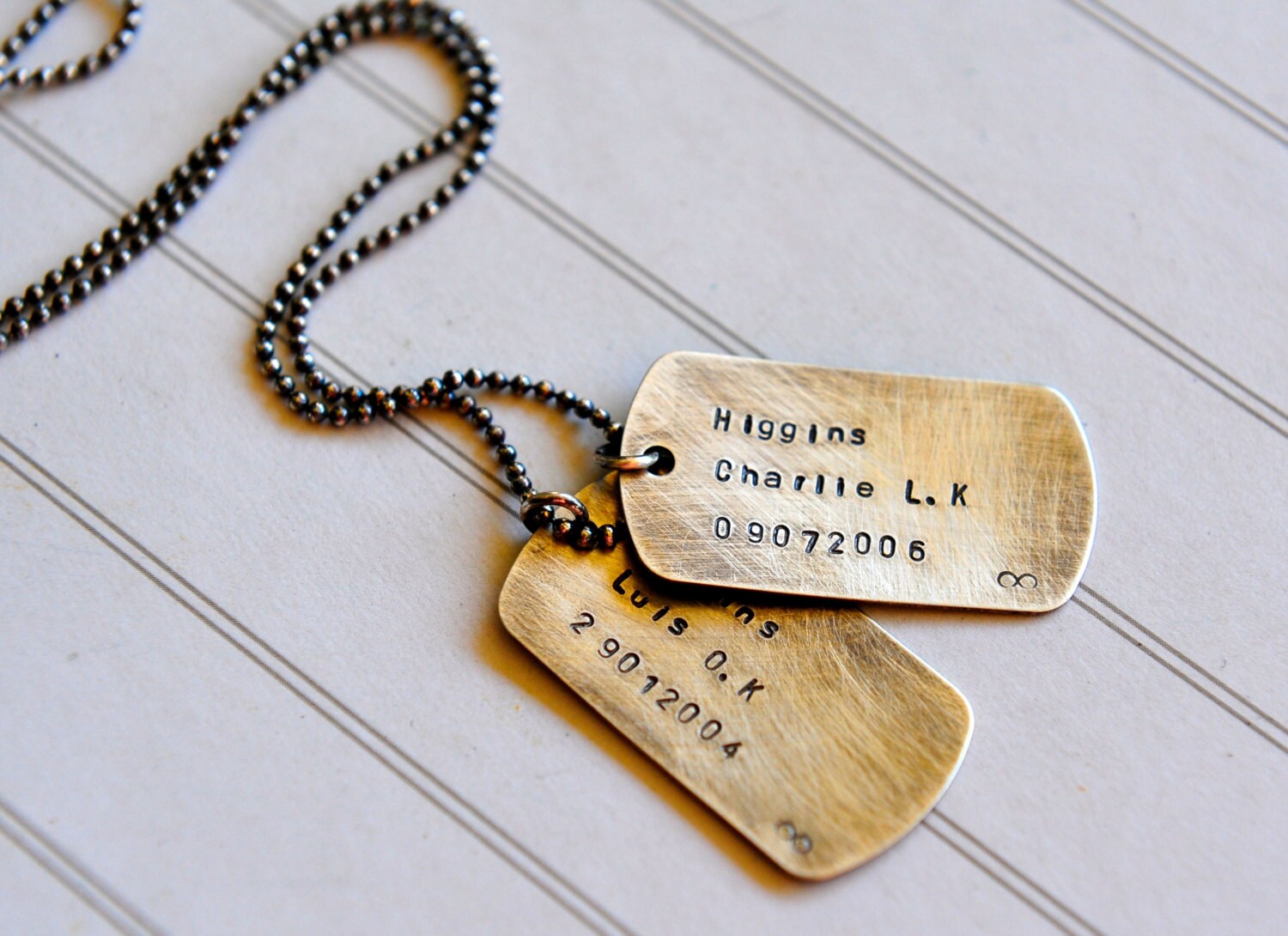 Mens Boys Dog Tags Necklace Mens Necklace Mens Jewelry Name Etsy