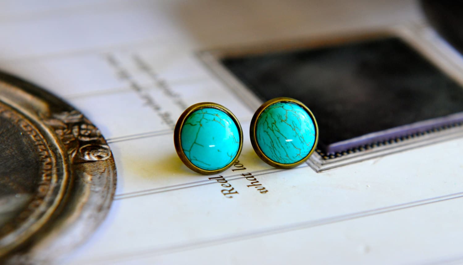 Turquoise Stud Earrings Turquoise Australian Jewellery Seven Etsy