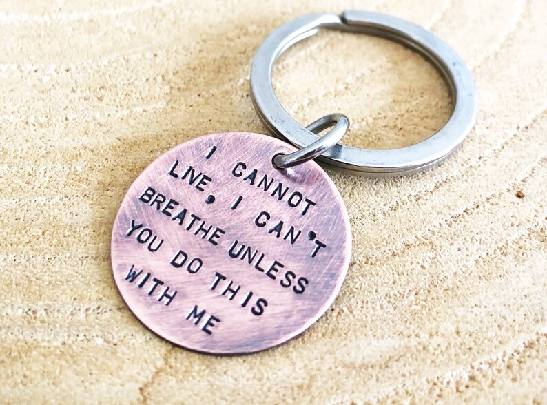 Keyring With Quote Inspiration Quote Inspiration Keychain Etsy