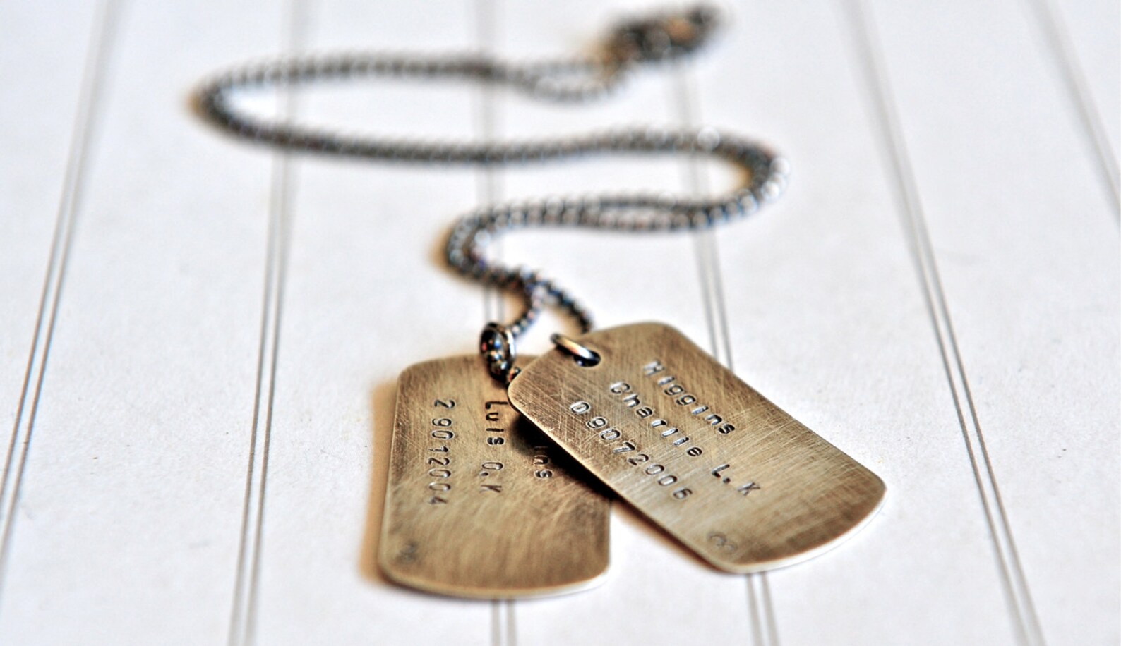 Mens Boys Dog Tags Necklace Mens Necklace Mens Jewelry Name Etsy