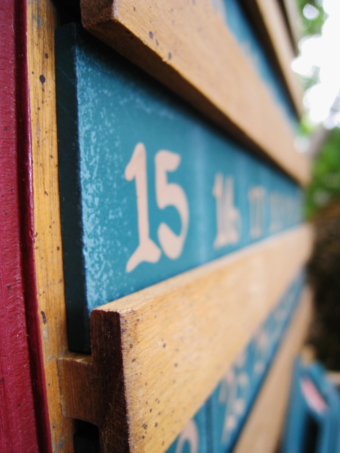 Apple Wooden Perpetual Calendar Kitchen Decor Home and Living Etsy