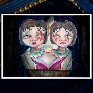 Les Sœurs Siamoises ~ Carte/Print