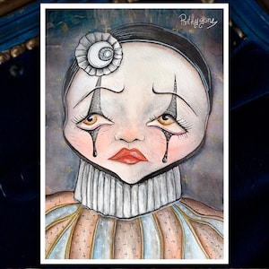 Pierrot Embrumé ~ Carte/Print