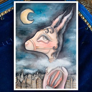 La tête dans les nuages ~ Carte/Print