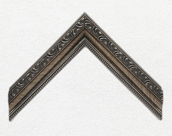 Silver Pewter Small Ornate Frame