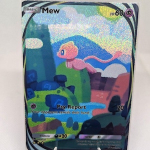 Mew pokemon pocket app tcg proxy haute qualité Pokémon carte alternative personnalisée art complet génétique apex ensemble