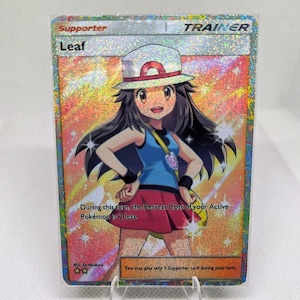 Entraîneur de feuilles pokemon pocket app tcg proxy haute qualité Pokemon carte alternative personnalisée art complet île mythique ensemble