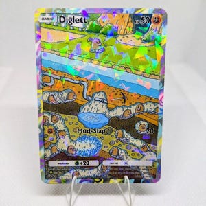 Diglett pokemon pocket app tcg proxy haute qualité Pokémon carte alternative personnalisée art complet génétique apex ensemble