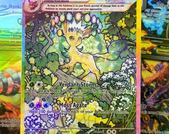 リーフィア ex SAR | ポケモンカード用拡張アートディスプレイケース