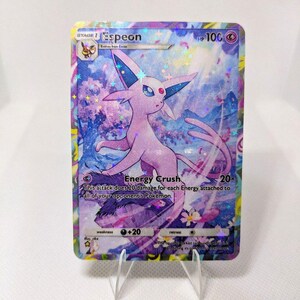 Espeon pokemon pocket app tcg proxy proxy haute qualité Pokemon card alternative full art Evoli Grove ensemble