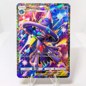 Cartas de Pokémon proxy de alta calidad Mismagius Ex, aplicación Pokémon Pocket TCG, personalizadas, con arte completo, para el juego Space Time Smackdown.